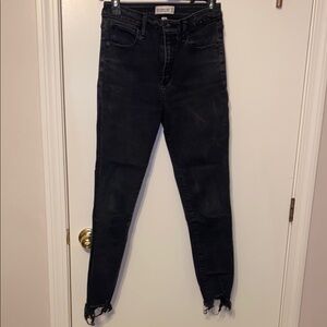 Women's Black Distressed Jeans